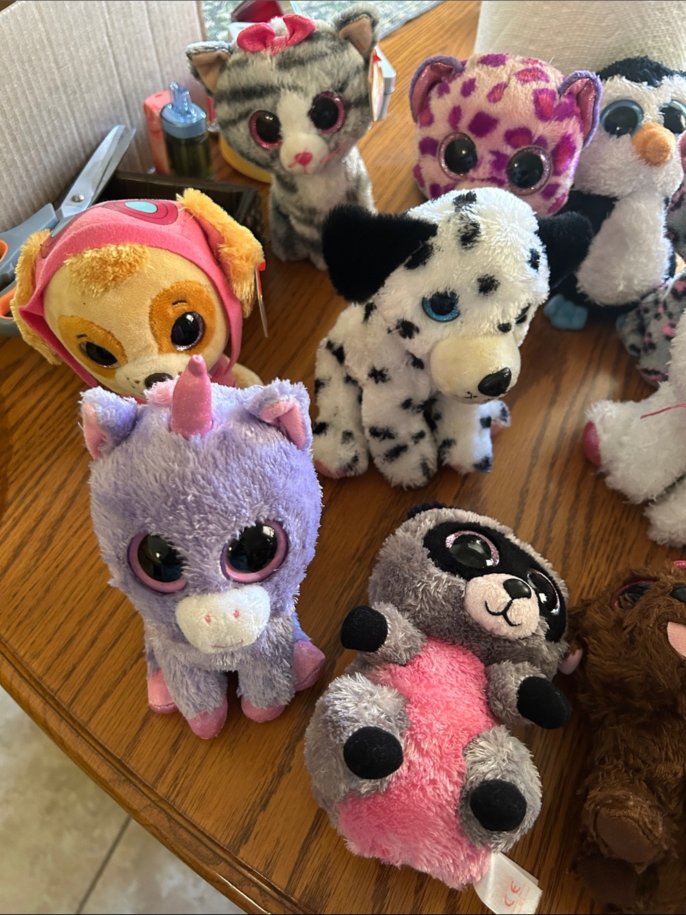 Ty Beanie Boos Plush Lot Assorted Colors Pink Purple White Black Brown - Picture 2 of 4